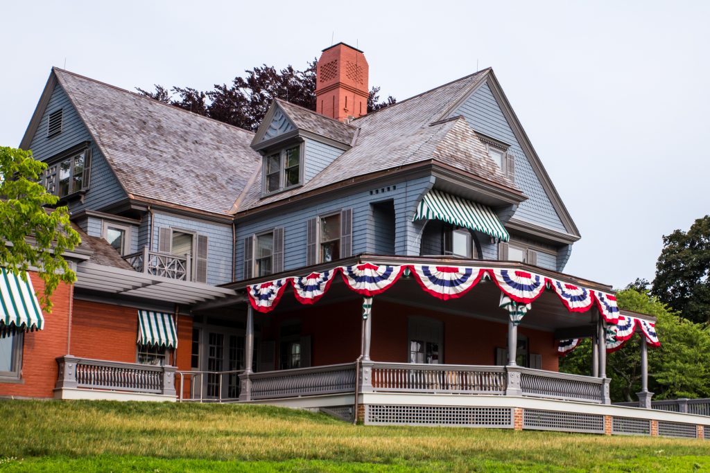 Sagamore Hill in Oyster Bay, the historic home of President Theodore Roosevelt.