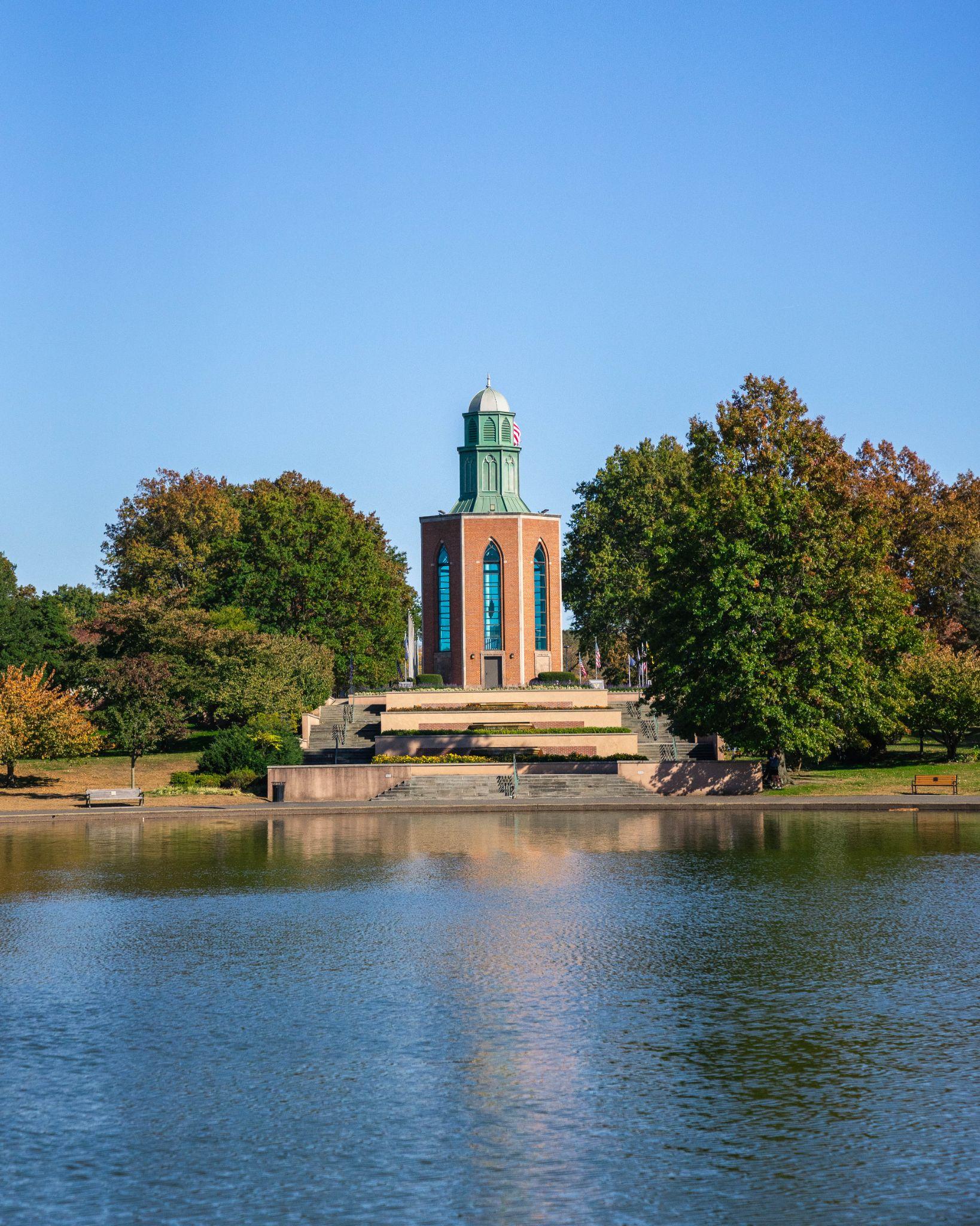 Eisenhower Memorial at Eisenhower Park in East Meadow, a historic Nassau County park built on the former Mitchel Field air base.