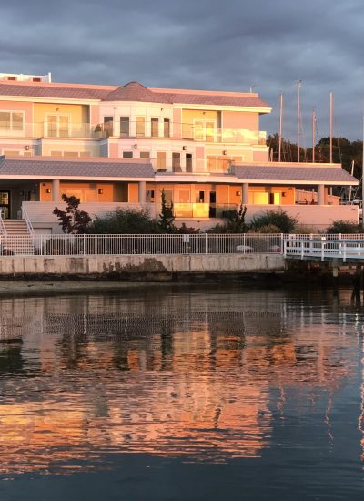 Fathoms Hotel & Marina on the waterfront in Port Washington, Long Island