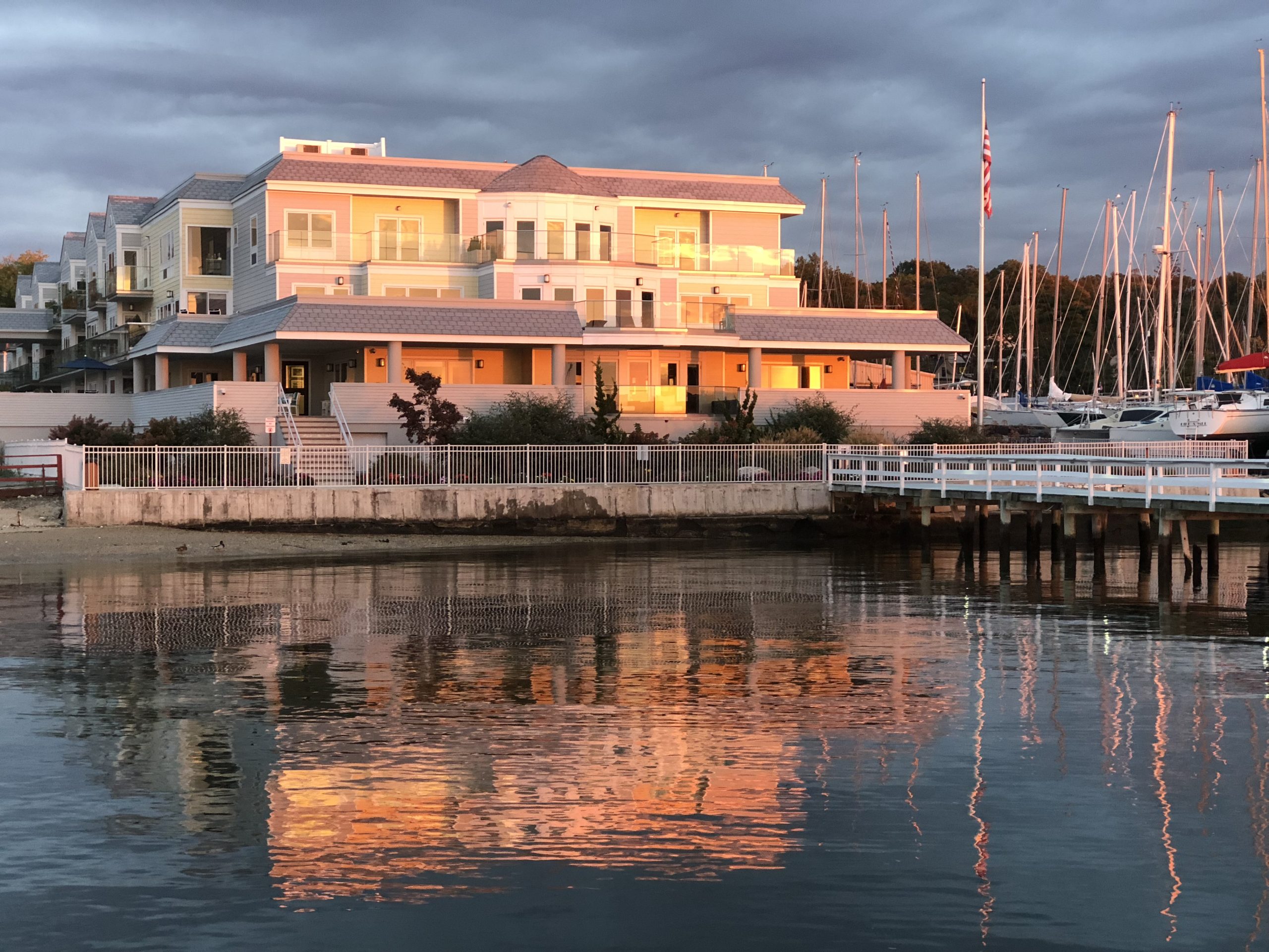Fathoms Hotel & Marina on the waterfront in Port Washington, Long Island